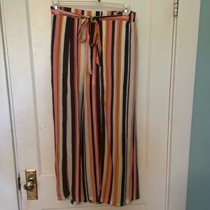 Xhilaration Multicolor Striped Flare Pants